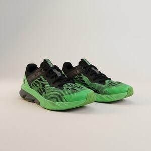 Under Armour Charged Scramjet 3 Kids Running Shoes Black Green 6